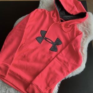 Women’s Under Armour Hot Pink Full Logo Hoodie